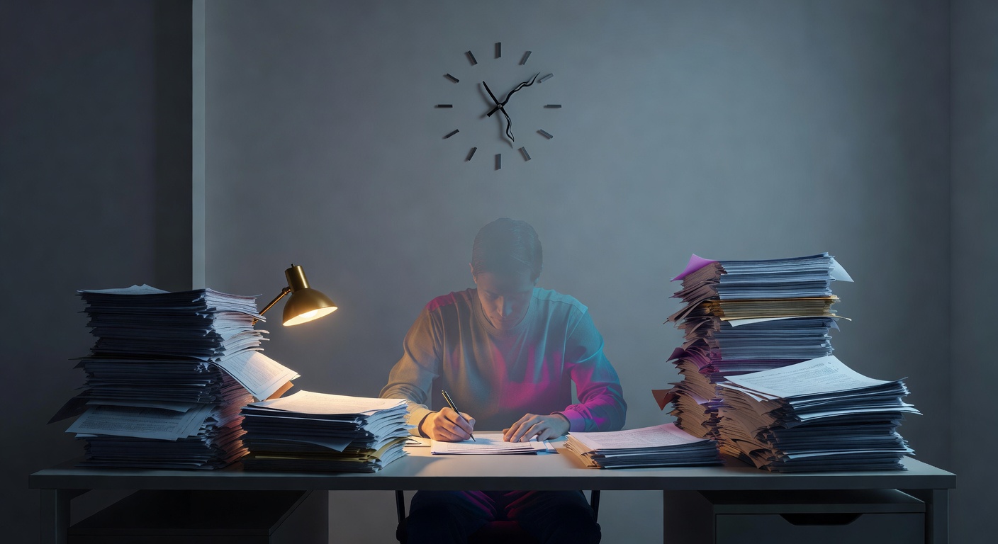 Burnout-Test: Noch am Produzieren, schon längst nicht mehr präsent